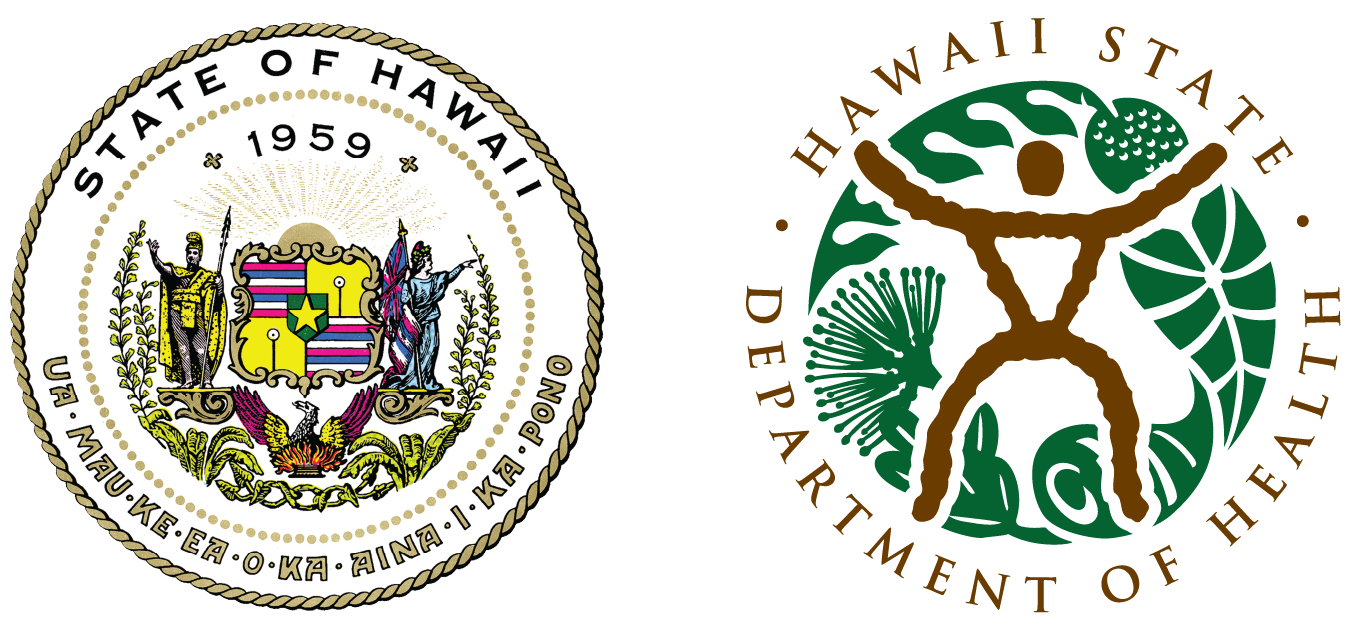 State of Hawaii and Hawaii State Department of Health Logos