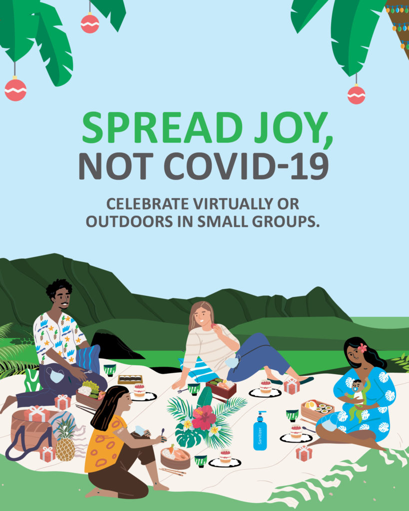 Spread Joy Not COVID-19 Celebrate virtually or outdoors in small groups