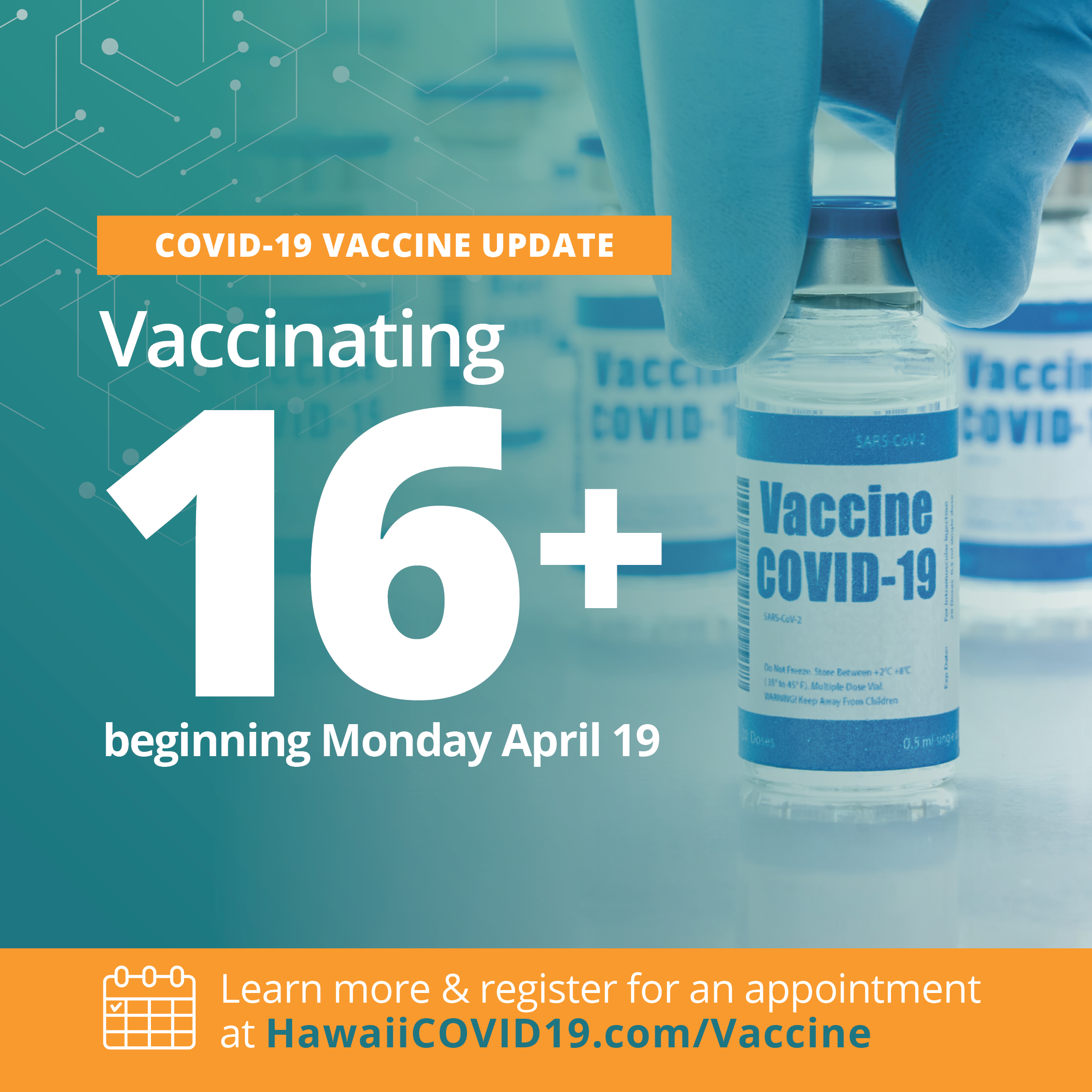 vaccinations now available for residents 16 and older