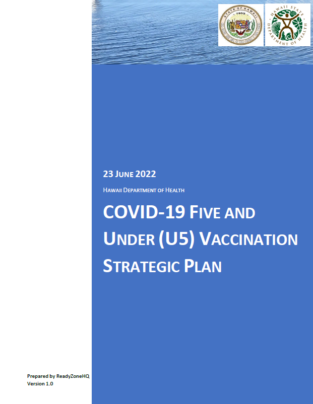 COVID-19 Five and Under (U5) Vaccination Strategic Plan
