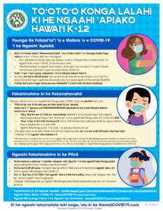 Summary Guidance for Hawai‘i K-12 Schools